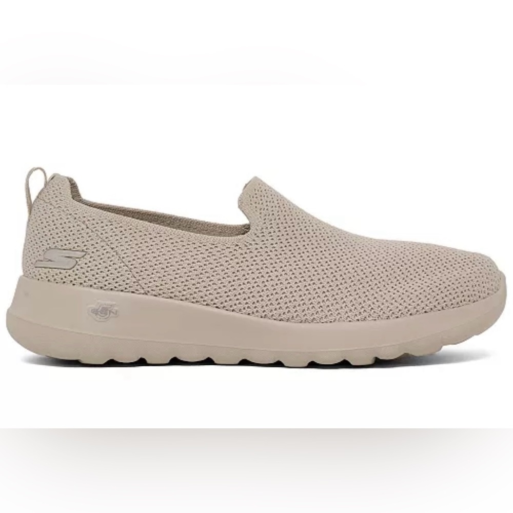 Skechers Slip-On Knit Athletic Shoe in Beige - Picture 2 of 5